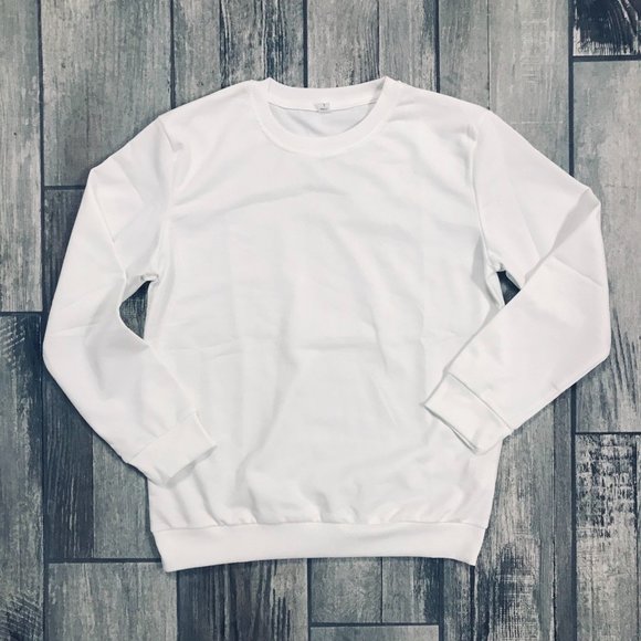 Other - Plain White Crewneck Sweatshirt
